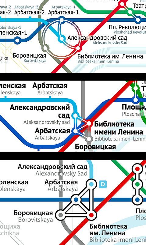 Переход с боровицкой на арбатскую схема