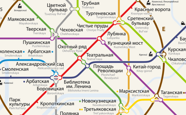 Сретенская метро карта